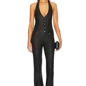 Retrofete Cynthia Jumpsuit Coated Black